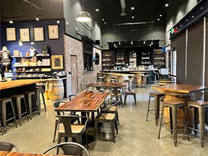 Winery and bar interior by Jeff Smith Construction in Shingle Springs. Interior of a winery tasting room and bar built by Jeff Smith Construction in Shingle Springs, CA.